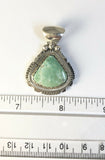 Native American Sterling Silver Navajo Indian Royston Turquoise Pendant Signed