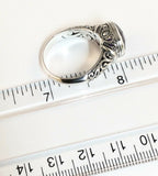 Sterling Silver 925 Oval Cushion Cut Amethyst Filigree Ring Size 6 Bali Jewelry
