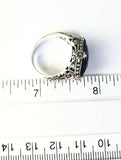 Sterling Silver 925 Oval Cushion Cut Amethyst Filigree Size 8 Ring Bali Jewelry