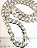 Italian Sterling Silver 925 Italy 30" Link Chain Weighs 166.40 grams.  LC090404