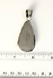 Native American Sterling Silver Navajo Royston Ribbon Turquoise Pendant. Signed