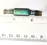 Native American Sterling Silver Kingman Turquoise Navajo Indian Cuff Bracelet