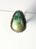 Native American Sterling Silver Jewelry Navajo Royston Turquoise Ring Size 6 3/4