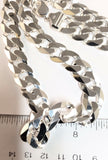 Italian Sterling Silver 925 Italy 26" Link Chain Weighs 146.10 grams.  LC090405