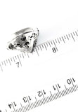 Sterling Silver 925 Square Floral Design Filigree Ring Size 8 Bali Jewelry