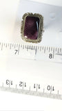 Native American Sterling Silver Navajo Indian Spiny Oyster Shell Ring Size 6 1/2