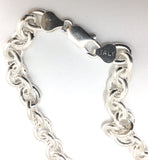 Italian Sterling Silver Link Chain 24" Long LC042001 Italy 925 Weighs 87.2 grams