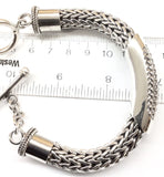 Thick Indonesian Sterling Silver Toggle Bracelet. Weighs 95 grams.