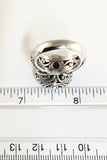 Sterling Silver 925 Pear Shaped Amethyst Filigree Ring Size 5&3/4 Bali Jewelry
