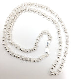 Italian Sterling Silver Link 24" Chain LC042101 Italy 925 Weighs 61.70 grams.