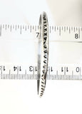 Native American Sterling Silver Navajo Indian Bangle Bracelet 14 grams B111402