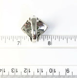 Sterling Silver 925 Marquise Green Amethyst Filigree Size 9 Ring Bali Jewelry