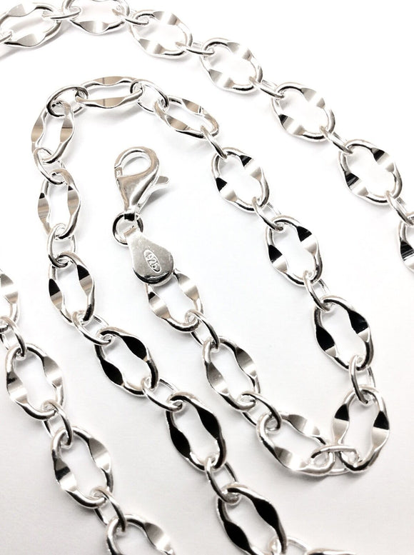 Sterling Silver 925 Italy Link Chain 18