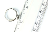 Sterling Silver 925 Round Garnet Filigree Ring Size 9 Bali Jewelry