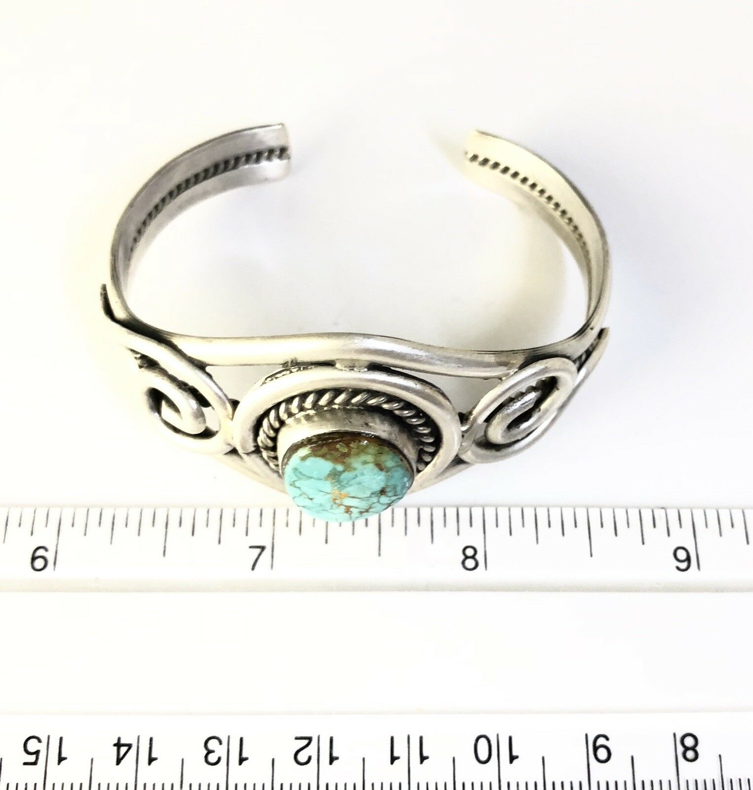 Native American Sterling Silver Kingman Turquoise Navajo Indian