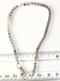 Italian Sterling Silver 9 & 1/2 Inch Thick Box Chain Bracelet 925 Italy 16.6 Gm