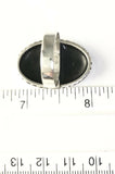 Sterling Silver 925 Oval Abalone Shell Ring Size About 5 & 1/2 Bali Jewelry