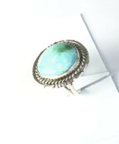 Native American Sterling Silver Jewelry Navajo Royston Turquoise Ring Size 5 1/2