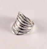 Sterling Silver Multi Band Ring. Size About 8&1/4 R041502