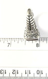 Sterling Silver 925 Square Citrine & CZ Filigree Size 6 Ring Bali Jewelry