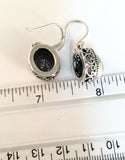 Sterling Silver 925 Oval Faceted Mystic Topaz Dangle Earrings Bali Jewelry
