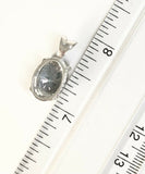 Sterling Silver 925 Oval Faceted Mystic Topaz Pendant. Jewelry