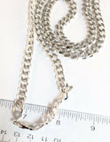 Italian Sterling Silver 925 Italy 28" Link Chain Weighs 77.90 grams.  LC090403