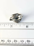 Sterling Silver 925 Square Blue Topaz Filigree Size 7 Ring Bali Jewelry