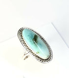 Native American Sterling Silver Jewelry Navajo Royston Turquoise Ring Size 7 1/2